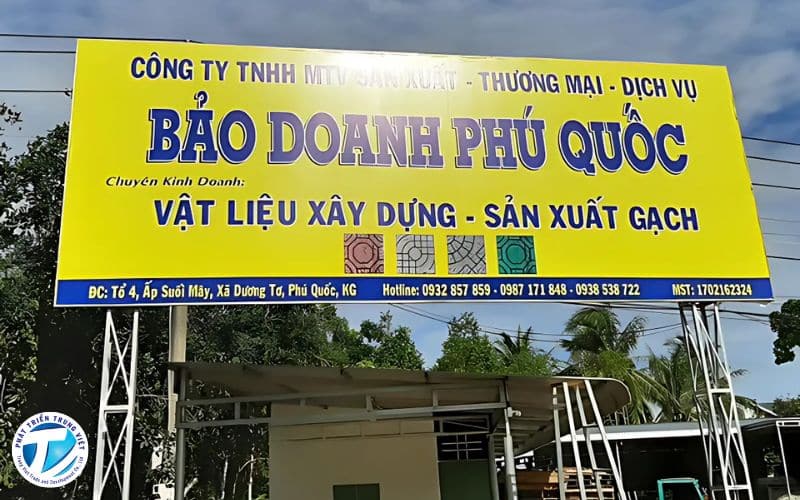 Biển bạt Hiflex khung sắt